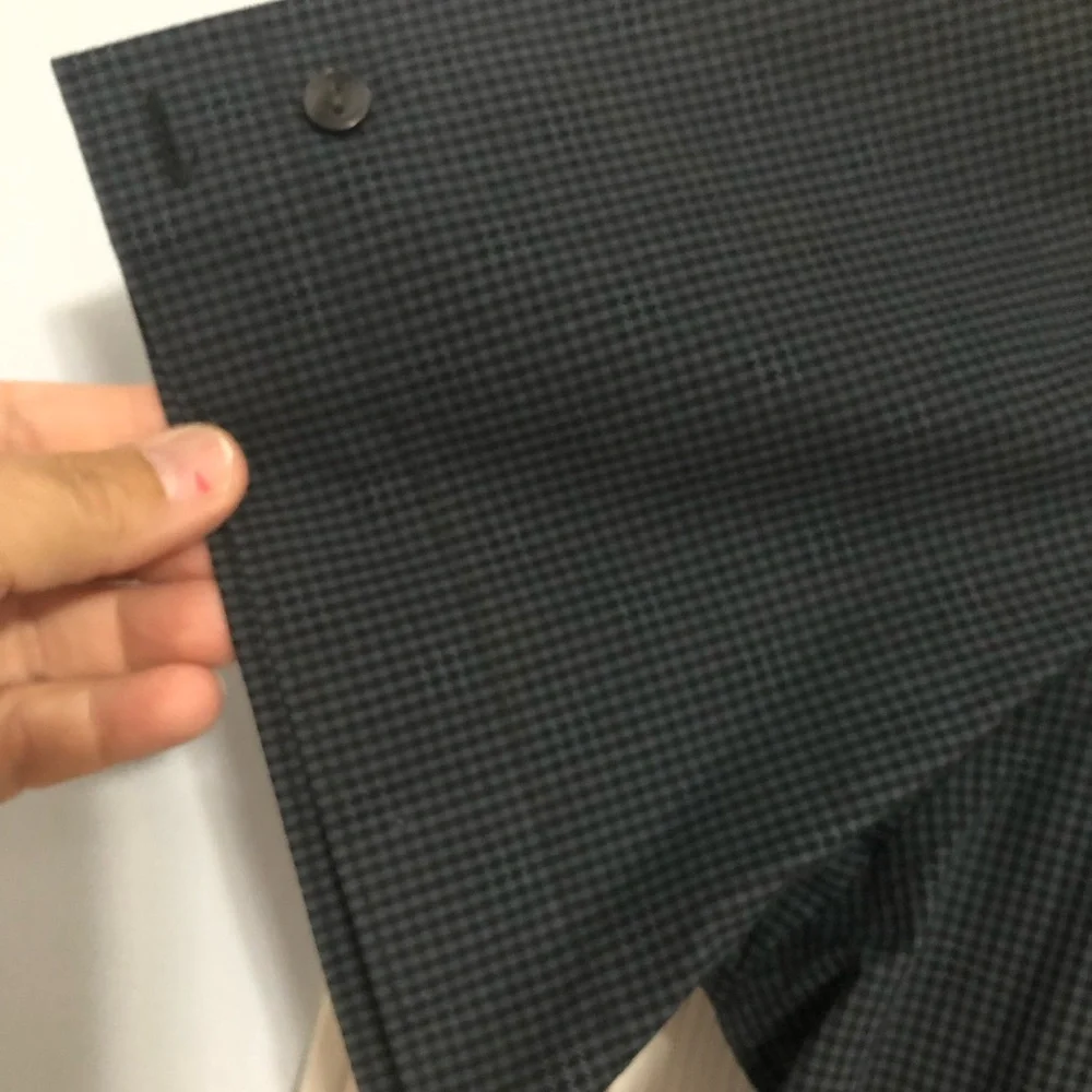 Calvin Klein blue small check short sleeve button down shirt men’s size XL - Picture 4 of 8
